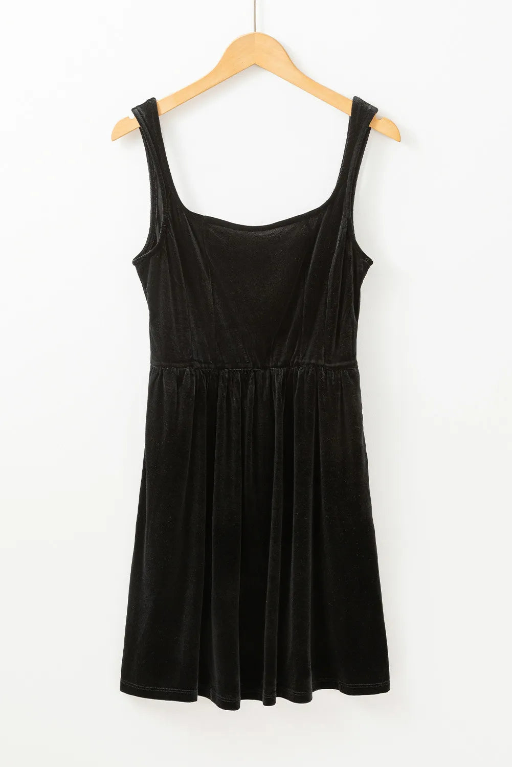 Spring and summer new fashion trend gold velvet camisole dress for women