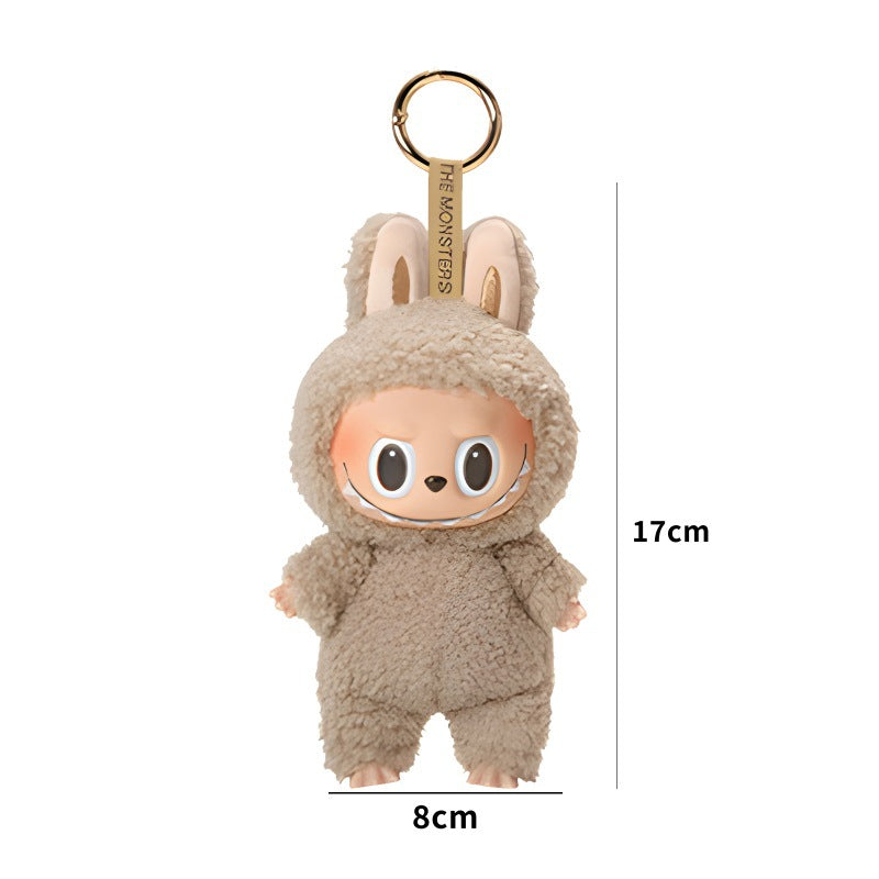 Bubble Mart LABUBU Macaron Vinyl Face Series Blind Box Handmade Plush Toy Keychain Pendant