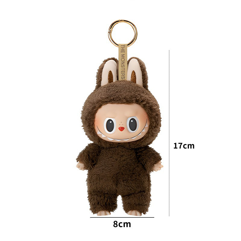 Bubble Mart LABUBU Macaron Vinyl Face Series Blind Box Handmade Plush Toy Keychain Pendant